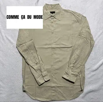 COMME CA DU MODE 코무사 긴팔 셔츠 베이지 남성용