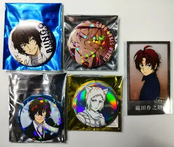 문호 스트레이독스 아쿠타가와 나카하라 다자이 오다 캔뱃지 카드 세트
