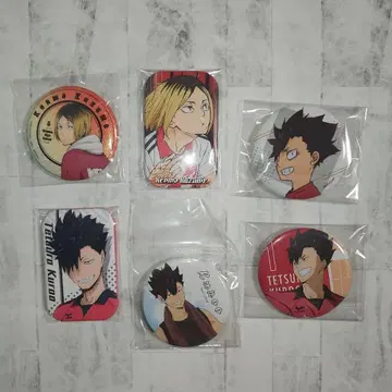 하이큐 쿠로오 테츠로 코즈메 켄마 마루카쿠 스퀘어 캔뱃지 묶음 판매
