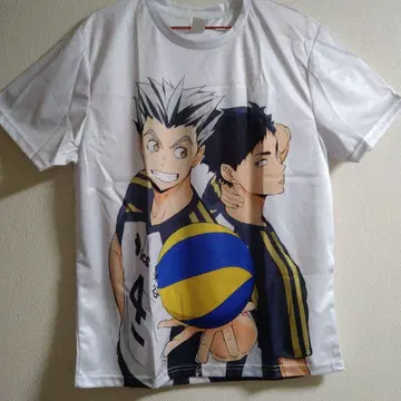 하이큐! 후쿠로다니 고등학교 보쿠토 & 아카아시 T셔츠 사이즈 M