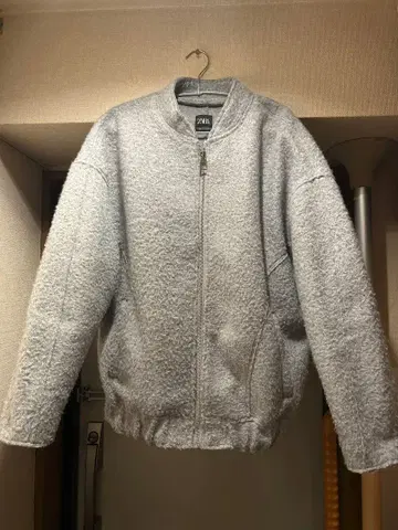 자라 봄버 블루종 그레이