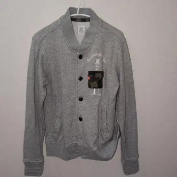 그라니프 맨투맨 바시티 자켓 그레이 매지션 자수 카모플라주 S