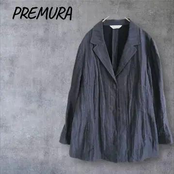 프레무라 자켓 린넨 텐셀 경량 주름 가공 루즈핏 XL