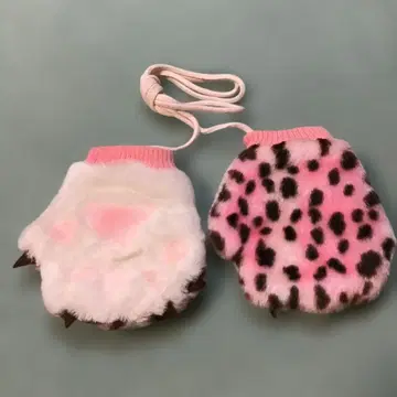 쇼와 레트로 팬시 애니멀 장갑 인테리어