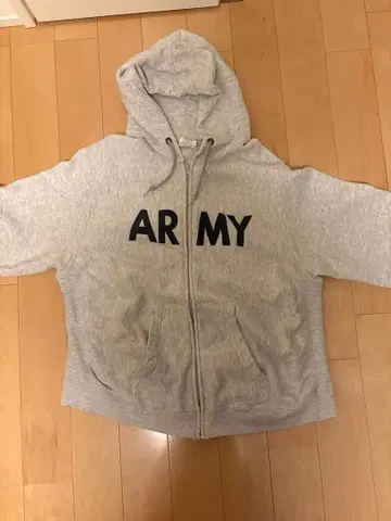 ARMY 지퍼 후드티