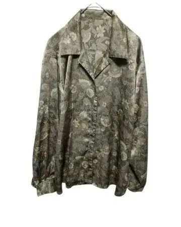 [ A0189 ] 일본풍 패턴 긴팔 셔츠 레이온 올 패턴 레트로