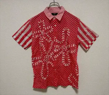 CABANE de ZUCCa 반팔 셔츠 빨간색 도트