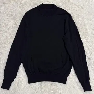 MOONCASTLE 모크넥 니트 긴팔 블랙 S 사이즈 남성용