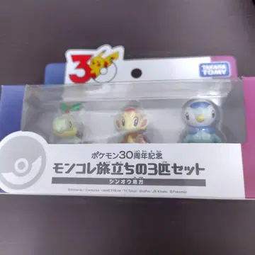 포켓몬 30주년 기념 몬코레 출발의 3마리 세트 신오지방 미개봉 새상품