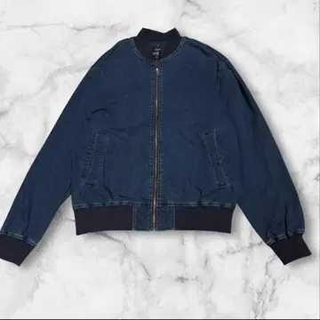 [백넘버] L 데님 MA-1 자켓 짧은 기장