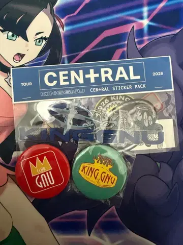 King Gnu CEN+RAL STICKER PACK 스티커 캔뱃지