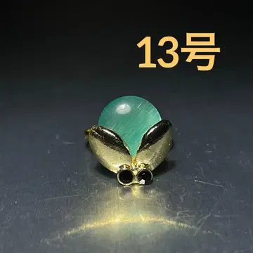 빈티지 패션 반지 골드 13호 곤충 무당벌레 스톤