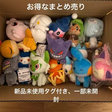 [ 귀중, 새상품, 미사용 ] 포켓몬스터 봉제 인형 묶음 판매 14체