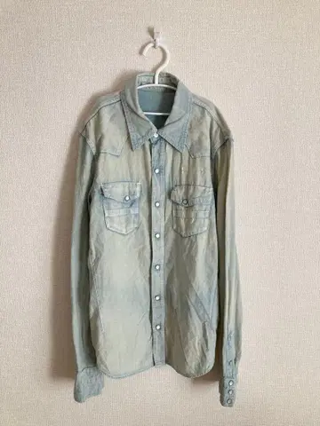 NUMBRE NINE 08ss 라이트 온스 데님 셔츠