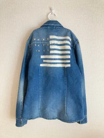 쿄지 마루야마 성조기 데님 셔츠