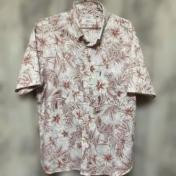 MAJUN 꽃무늬 하와이안 셔츠 XXL