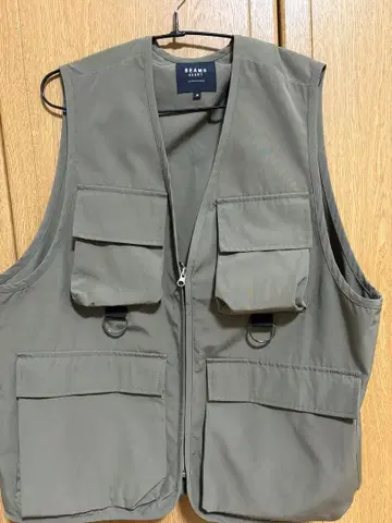 BEAMS HEART 낚시용 조끼 M 사이즈 카키