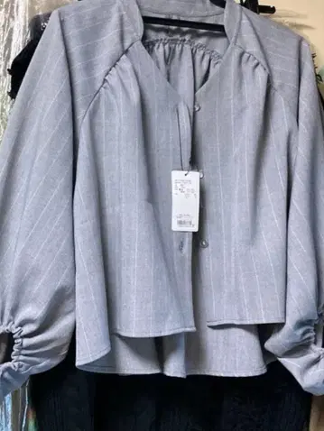 어반 리서치 그레이 스트라이프 긴팔 셔츠 택 포함 새상품