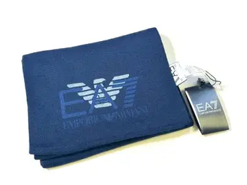 새상품 EMPORIO ARMANI 머플러 네이비