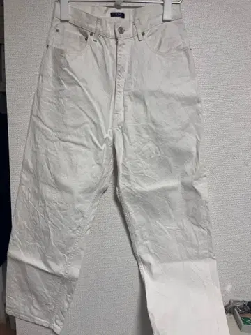 YLEVE 13.5oz DENIM BAGGY 배기 데님 화이트