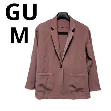 GU 여성용 테일러드 자켓 M 브라운 심플 캐주얼