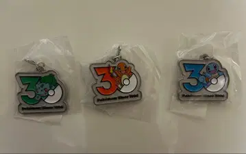 포켓몬 30주년 메탈 참 3종 세트
