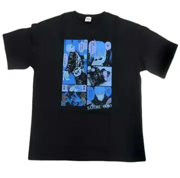 주술회전 고죠 사토루 생일 빅 실루엣 T셔츠 HEROES