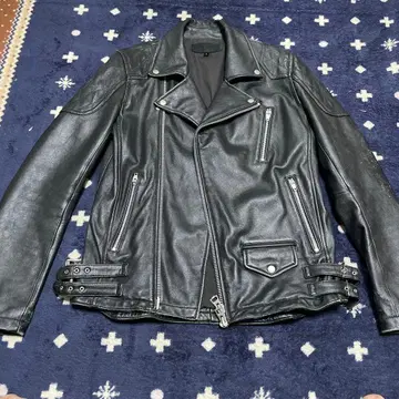 JACKROSE 블랙 더블 라이더 자켓 사이즈 3