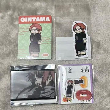 은혼 카무이 지로리 미니 아크릴 스탠드 스티커 미니 카드 스퀘어 캔