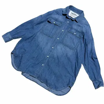 헬시 데님 Breezy Almond 코튼 린넨 데님 셔츠