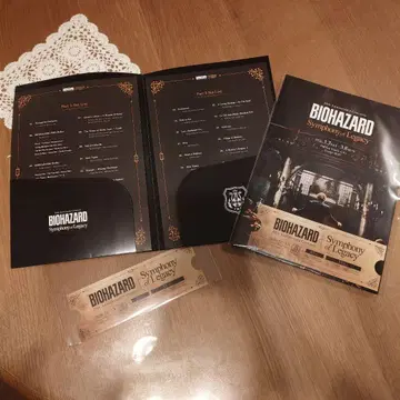 바이오하자드 30주년 기념 콘서트 팜플렛 티켓풍 카드