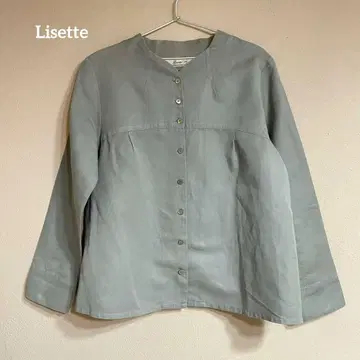 Lisette 리제타 연한 모스그린 긴팔 셔츠 코튼 린넨
