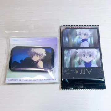HUNTER x HUNTER 중국 한정판 스퀘어 캔뱃지 카드 키루아