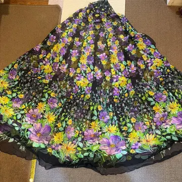 Jean Saba 꽃무늬 롱 스카프