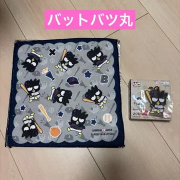 산리오 사무라이 재팬 다이토 복권 밧토 바츠마루 손수건 아크릴 키링