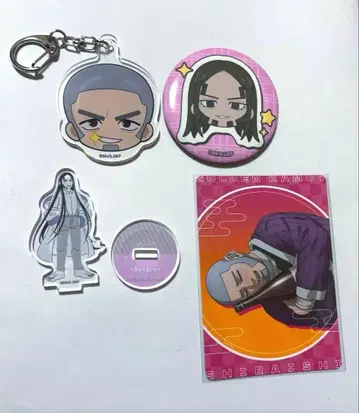 골든 카무이 시라이시 후사타로 캔뱃지 키링