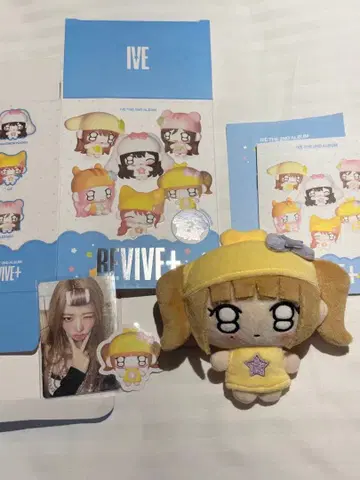 IVE revive petit-ive 레이 봉제 인형 트레이딩 카드 세트