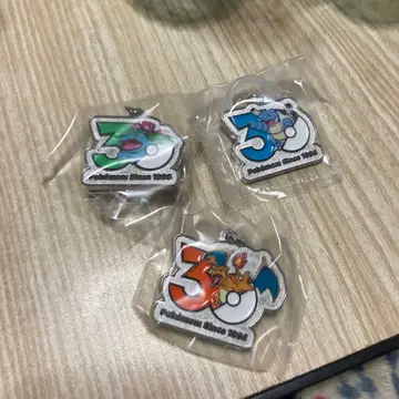 포켓몬 30주년 메탈 참 마스코트 리자몽, 이상해꽃, 거북왕