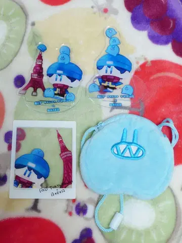 랏다 아크릴 스탠드 넥 퍼스 도쿄 타워 콜라보 굿즈 세트