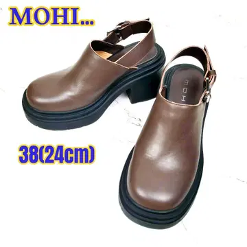 컨디션 최상 MOHI x Ray BEAMS 별주 통굽 사보 소가죽 24