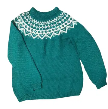 [ used ] 페어아일 패턴 니트 스웨터