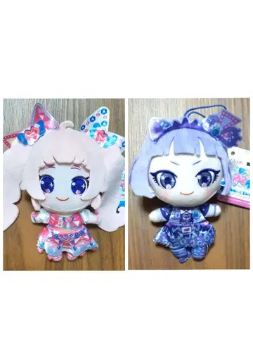 비밀의 아이프리 데포메 봉제 인형 아오조라 히마리 치이 2개 남코 한정판