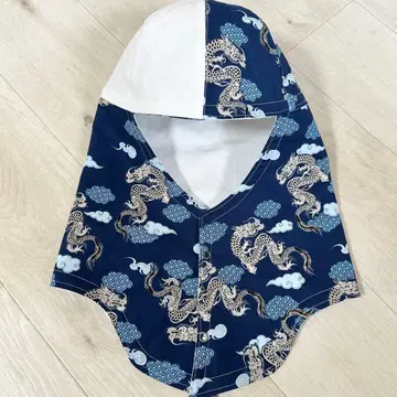 용접 두건 No.260-60.5 일본풍 패턴 용 / 가발 화이트