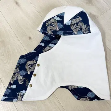 용접 두건 No.260-60.5 일본풍 패턴 용 / 가발 화이트