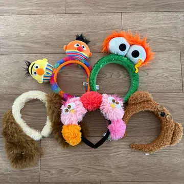 USJ 머리띠 묶음 판매 세서미 스트릿 버트 & 어니 모피 팀