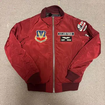 AVIREX MA-1 플라이트 자켓 버건디