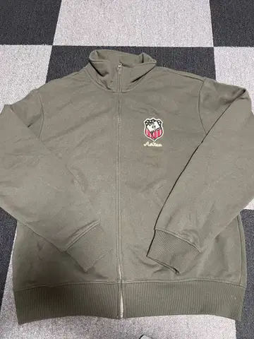 AVIREX 올리브 그린 트레이닝복 풀 집업