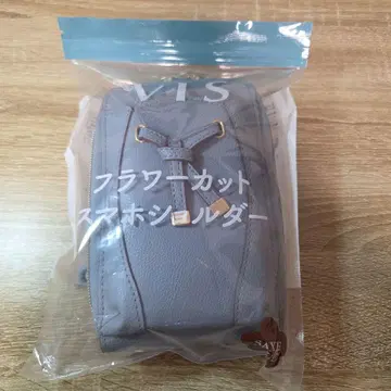 VIS 플라워컷 스마트폰 숄더백 블루