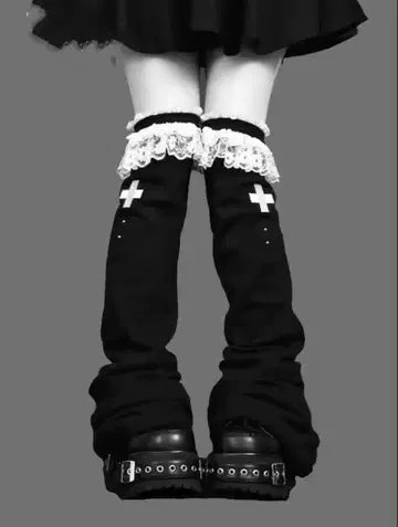 Y2K 고딕 서브컬쳐 레그 워머