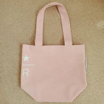 STARBUCKS 스벅 리저브 로고 스몰 토트 사쿠라 벚꽃 핑크